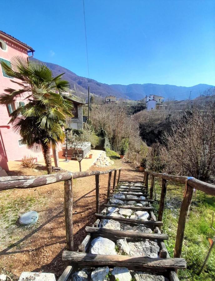 La Casa Rosa Di Segusino With Spa Jacuzzi In Garden Sequsino Exterior photo